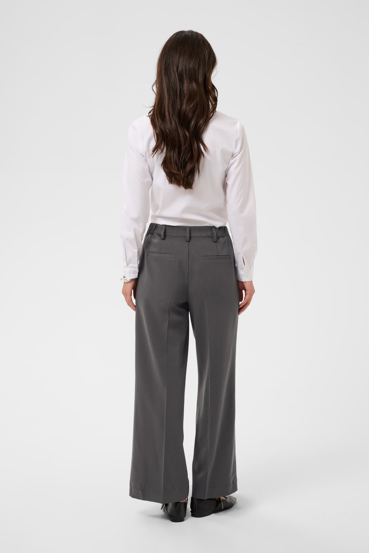 Weite Hose - Dark Grey Melange