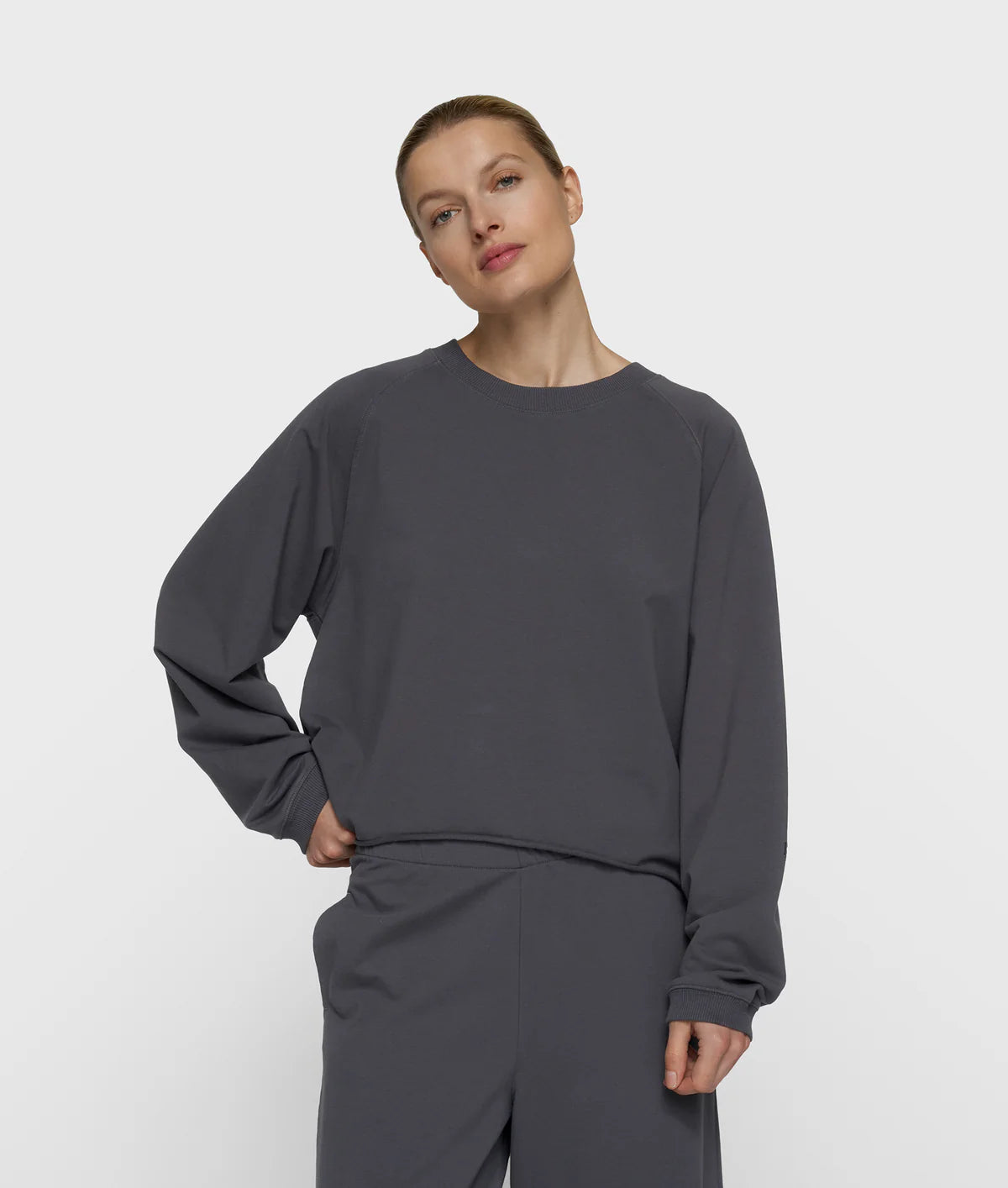 Damen sweater in der farbe steel blue von 10 days amsterdam