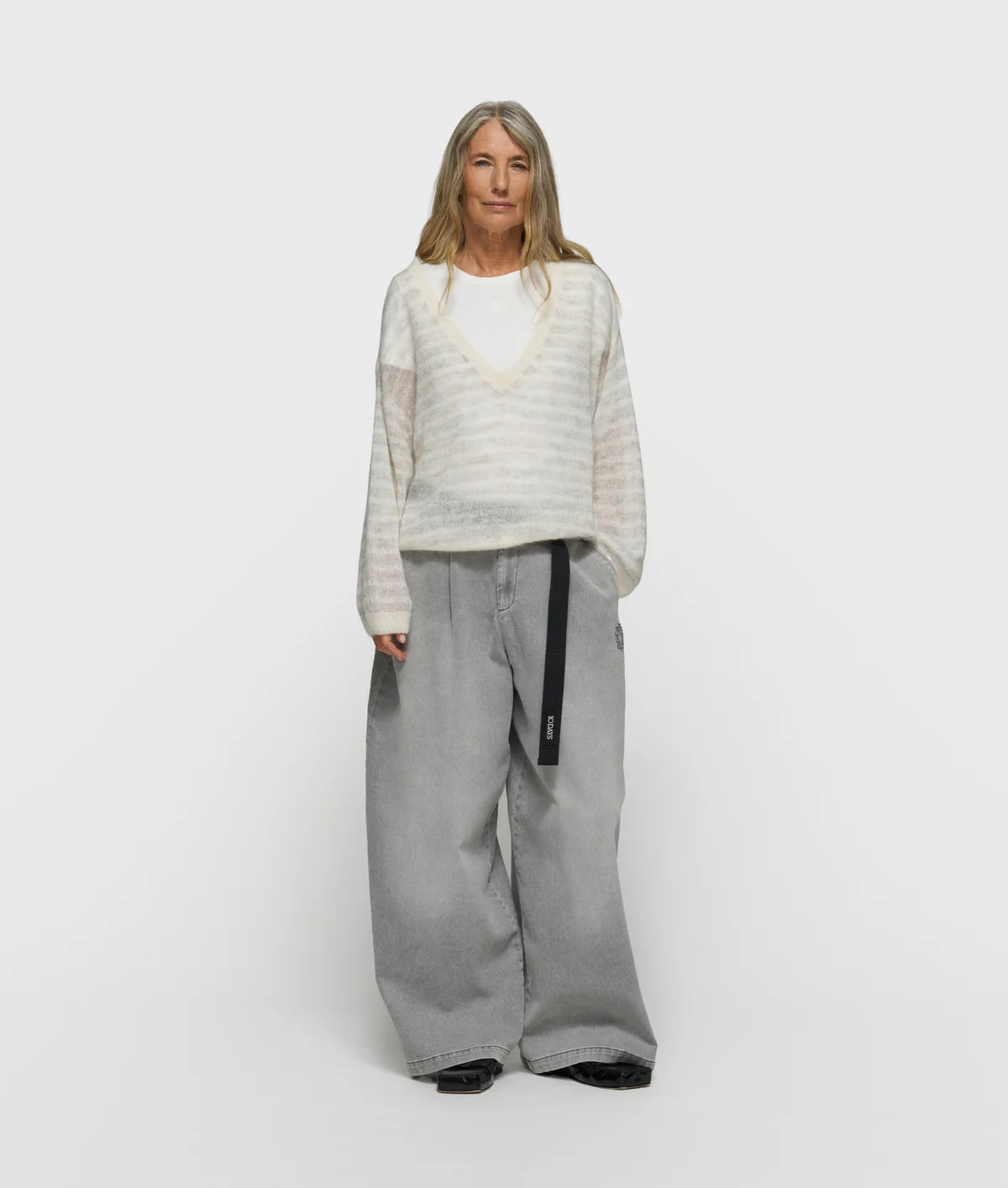 Damen Feinstrickpullover Mit V-Ausschnitt von 10 DAYS AMSTERDAM