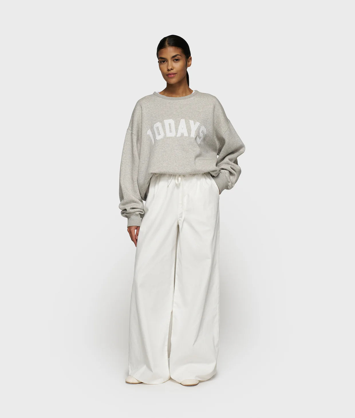 Damen Hose "Wide leg" ecru von 10 DAYS AMSTERDAM