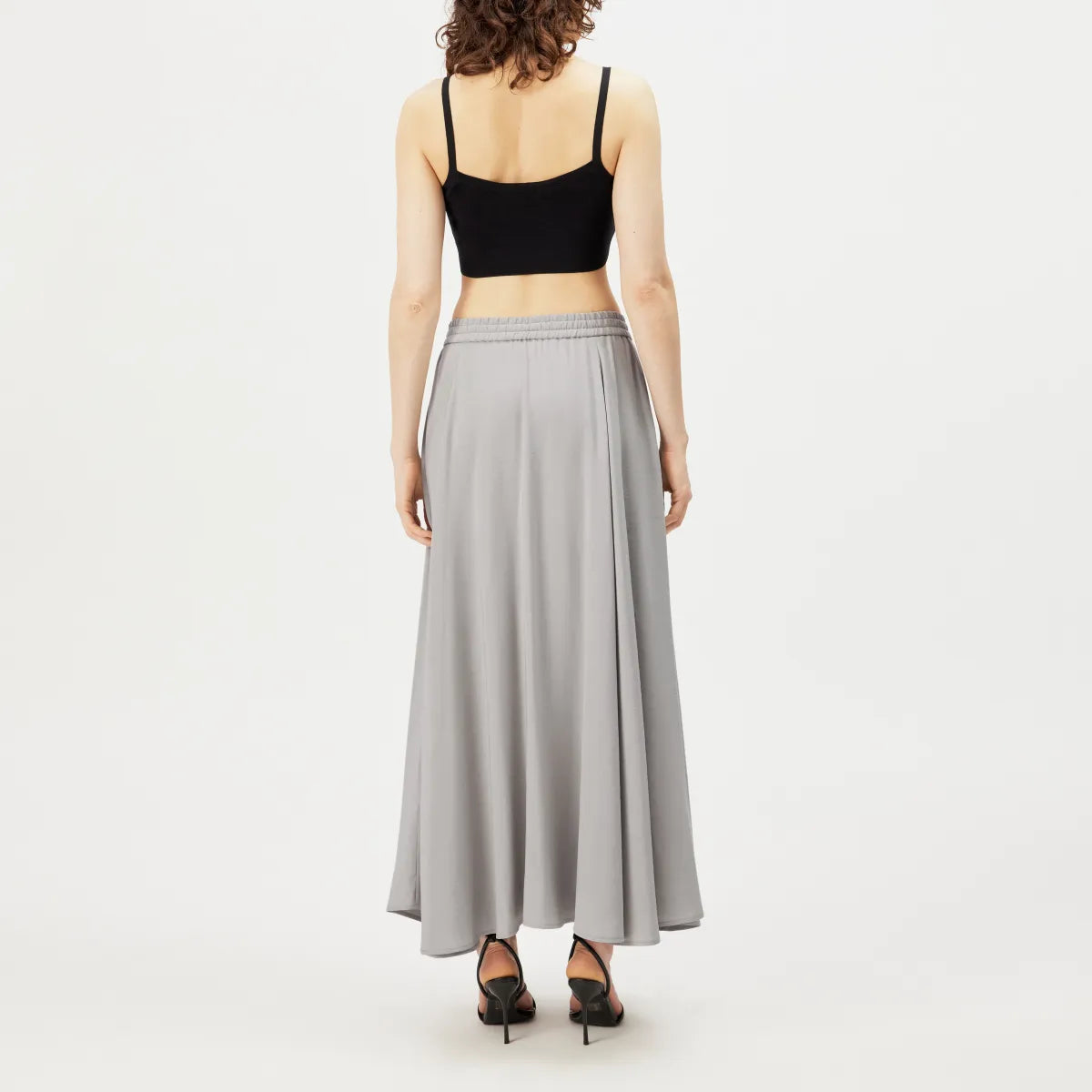 DRYKORN QERIME Tellerrock in knöchellanger Länge mit fließender A-Linie, Mid-Waist-Bund und elegantem Fall aus hochwertigem Modal-Mix.