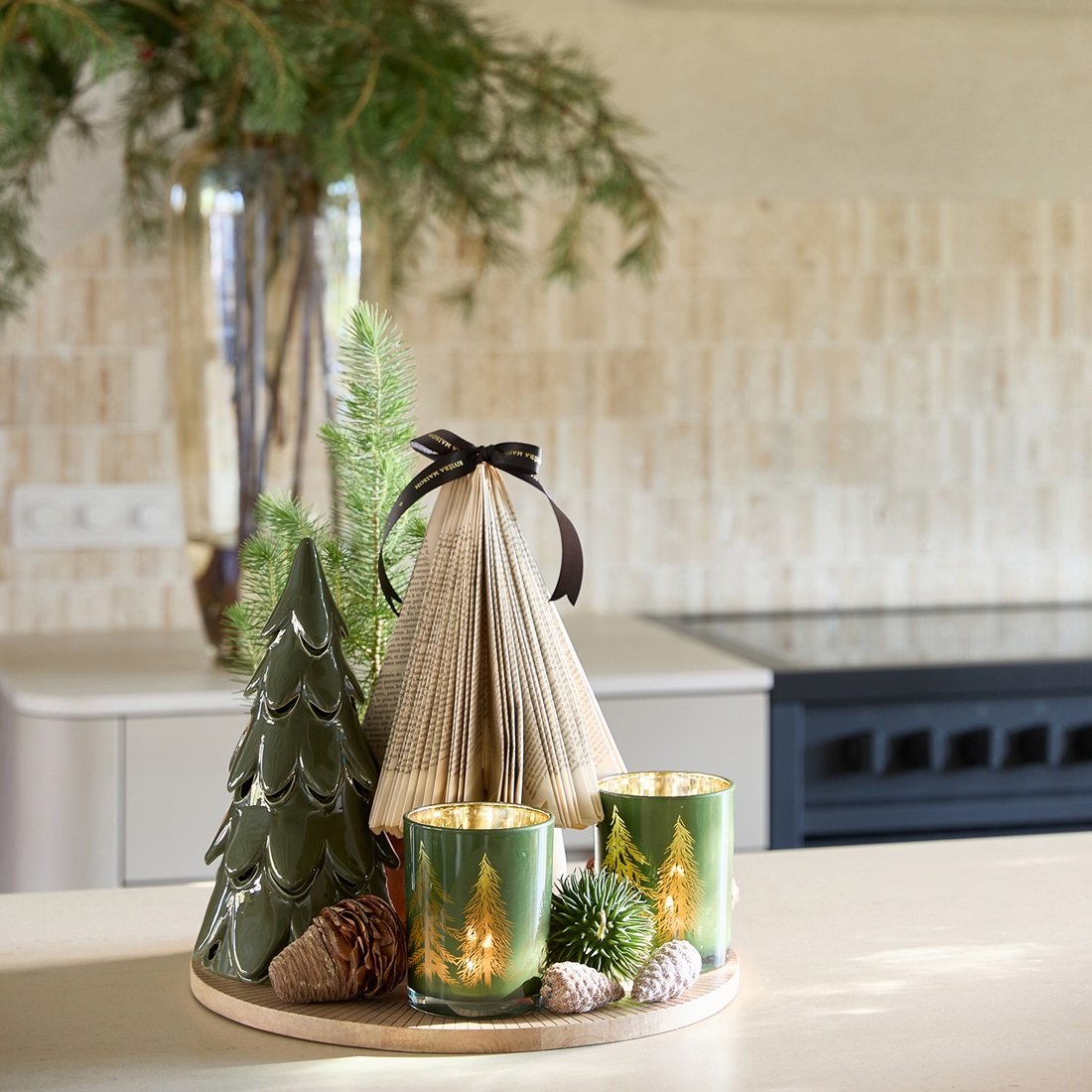 Riviera Maison Winter Garden Tree LED green L