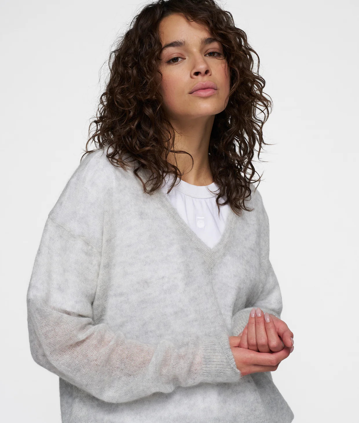 Damen Pullover grau melee von 10 DAYS AMSTERDAM