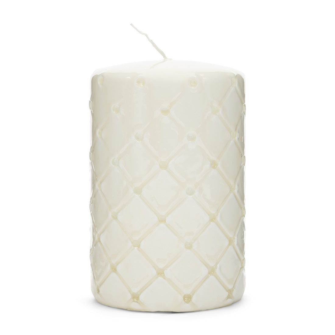 Pillar Candle Padded white RIVIERA MAISON
