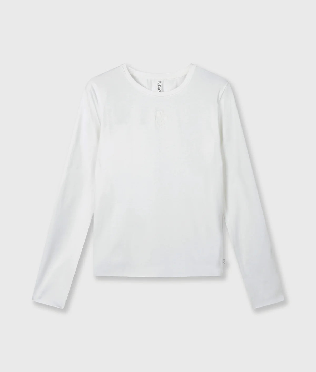 Damen Langarmshirt von 10 DAYS AMSTERDAM in weiß