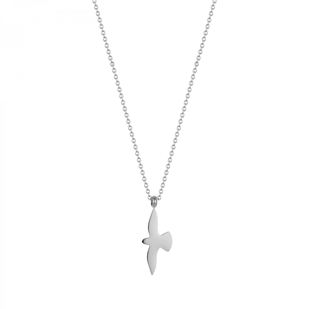 Dove Long Necklace Steel
