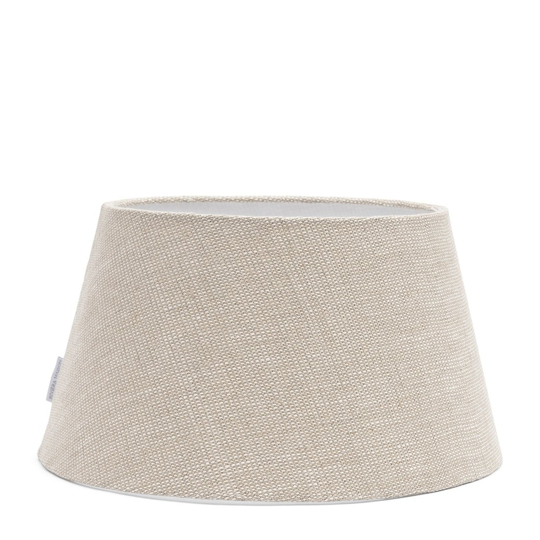Linen Taper Lampshade Flax 38x21cm