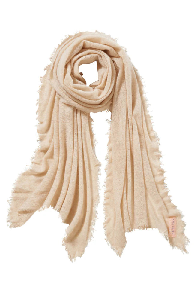 Kaschmir Schal Damen beige von Purschoen