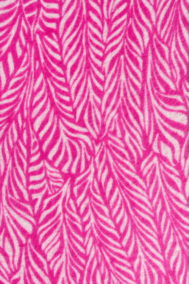 Kaschmir Schal Damen Leafgarden Pink-Natur vn Purschoen