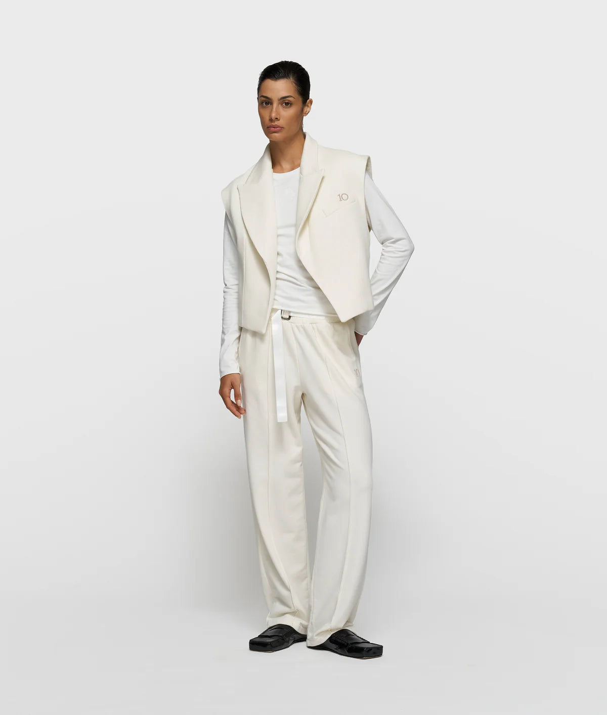 Damen Langarmshirt von 10 DAYS AMSTERDAM in weiß
