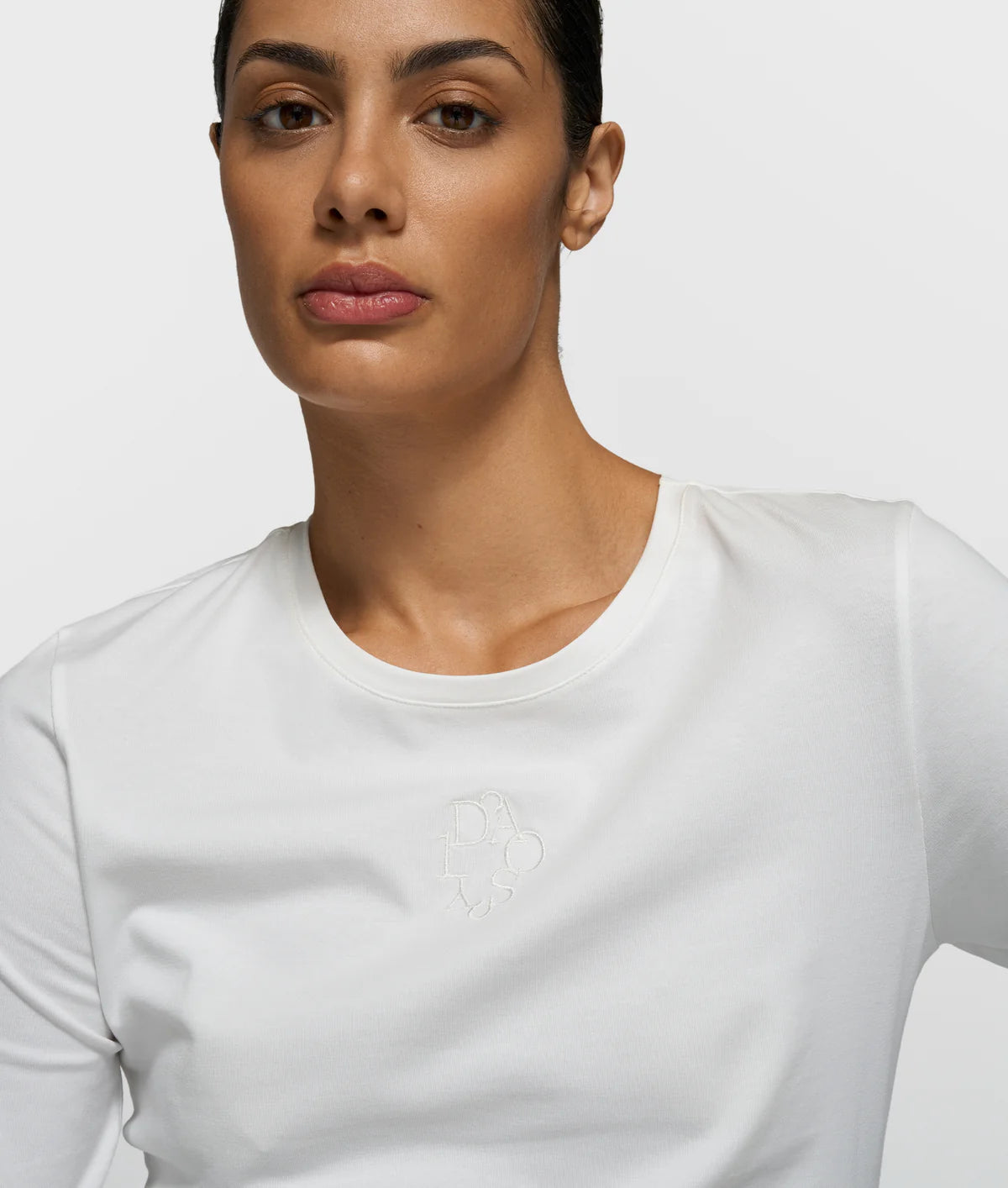 Damen Langarmshirt von 10 DAYS AMSTERDAM in weiß