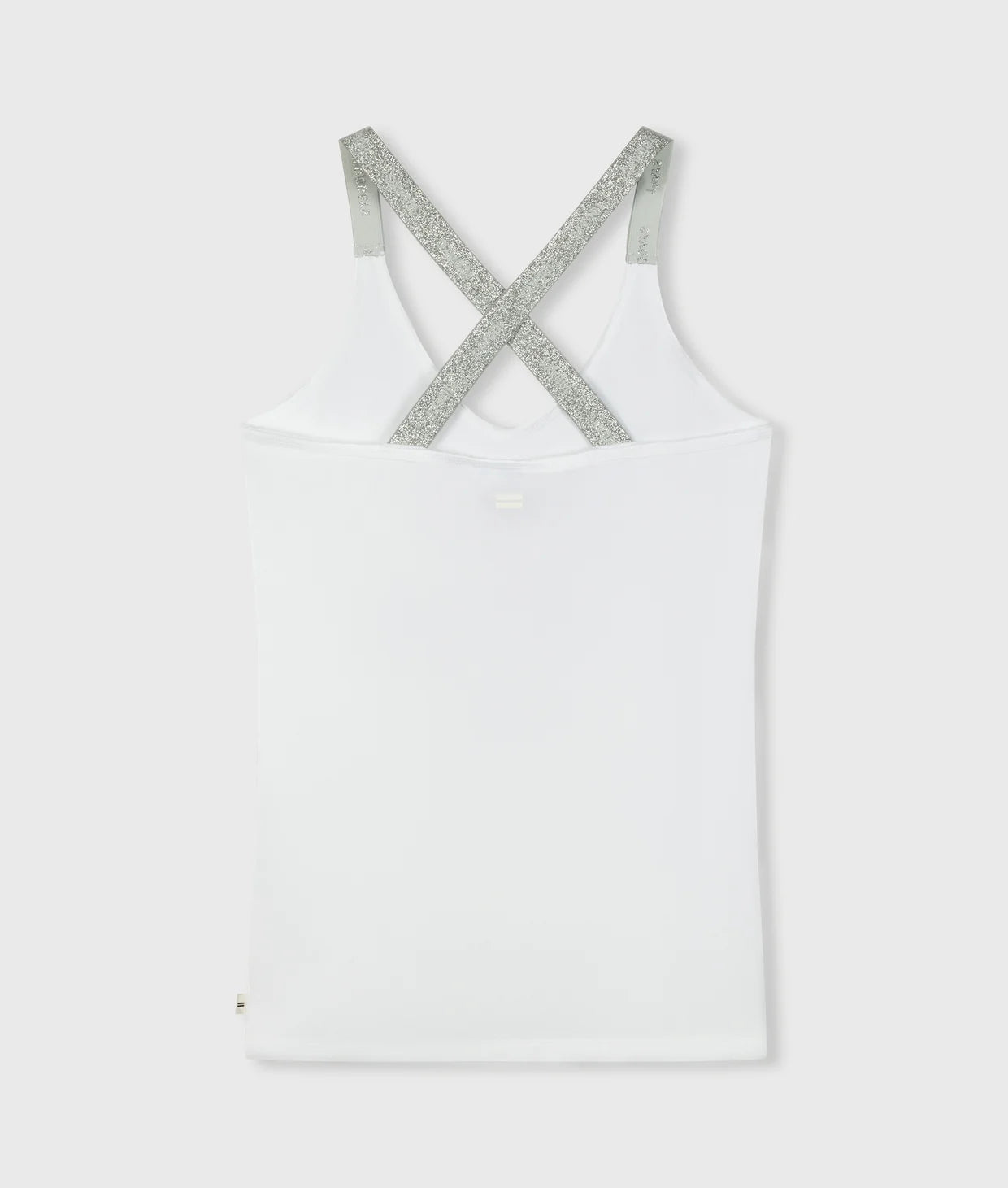 Weißes Damen Top von 10 DAYS AMSTERDAM mit Lurex-Trägern.