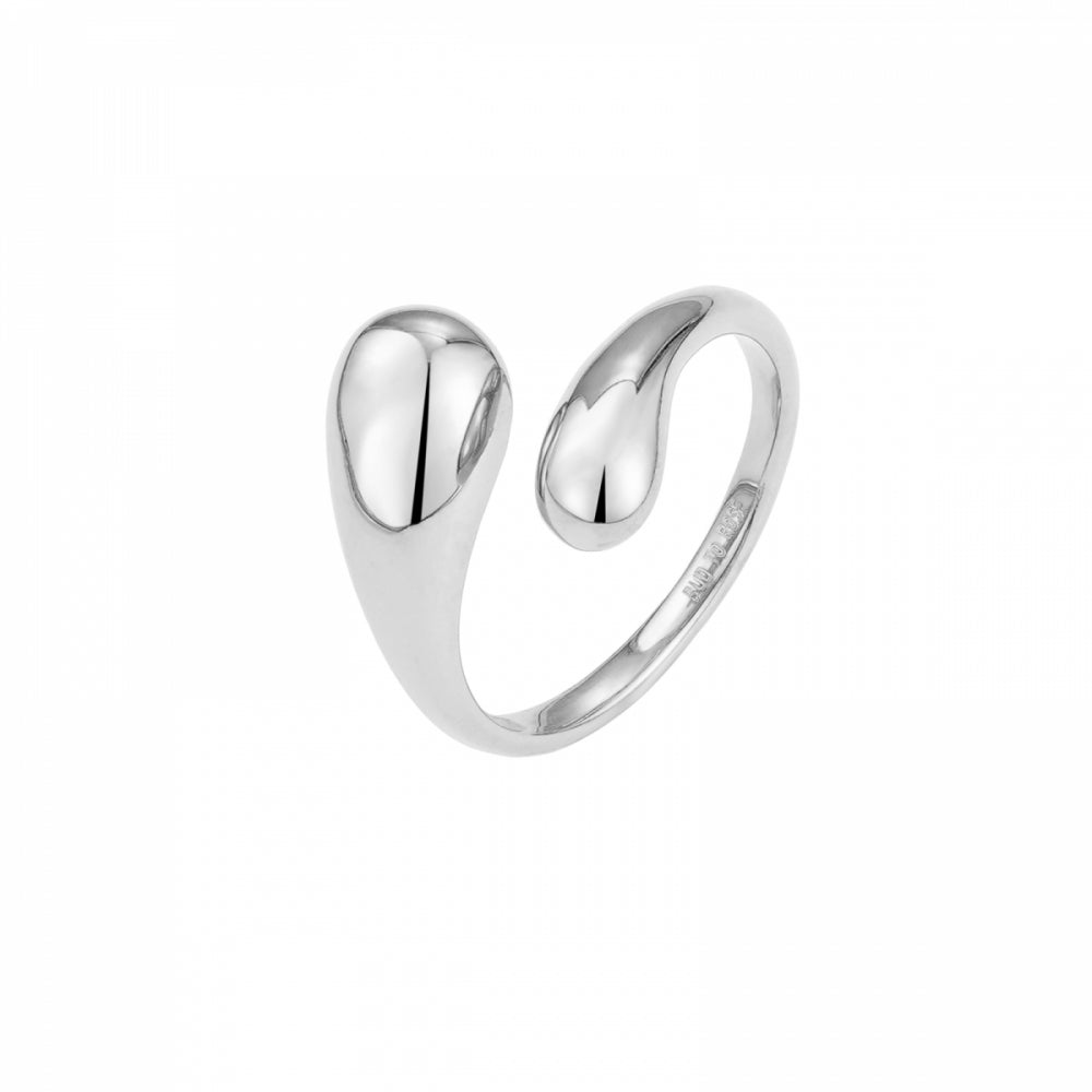 Mini Drop Ring Silver