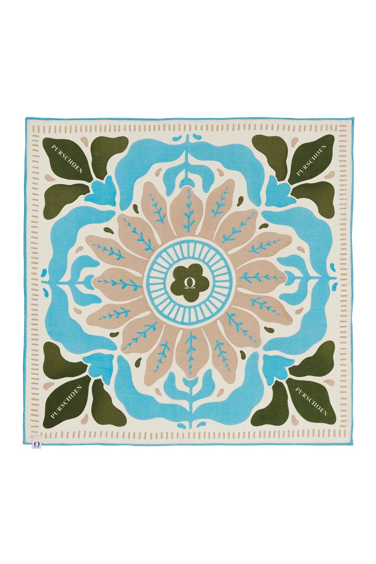 Damen Nickituch Flower Wasser von Purschoen