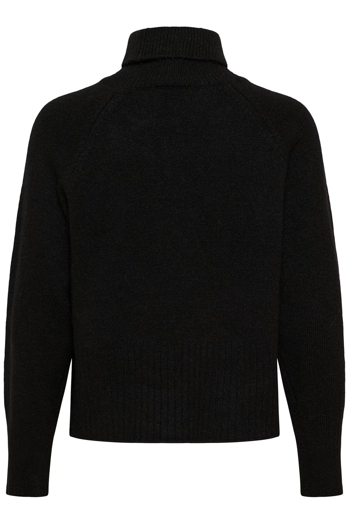 Schwarzer Kaffe Rollkragenpullover Black Deep Rückansicht