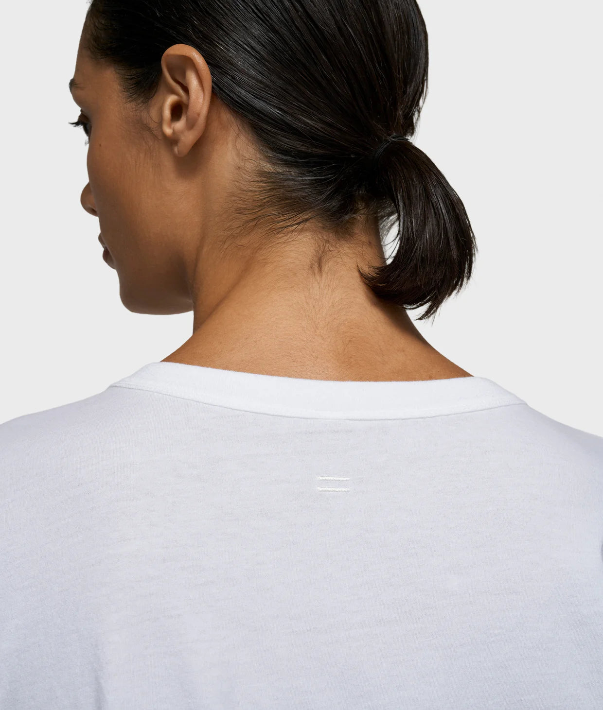 weißes Damen T-Shirt mit silbernem print von 10 DAYS AMSTERDAM
