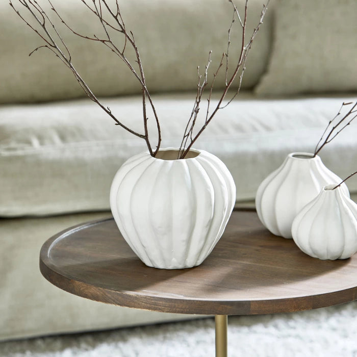 RIVIERA MAISON Vase Botanic Whisper, L 558550 Weiß Keramik