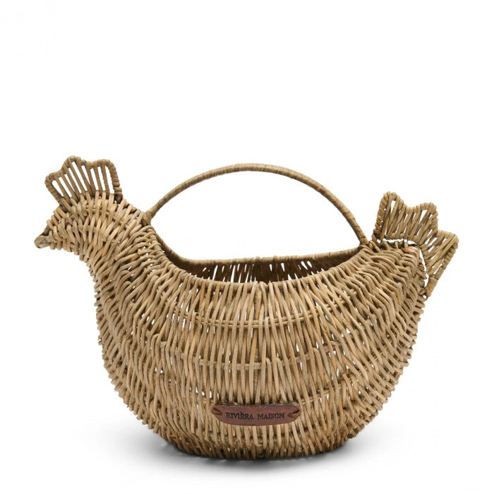 Korb Rustikales Rattan Schönes Huhn