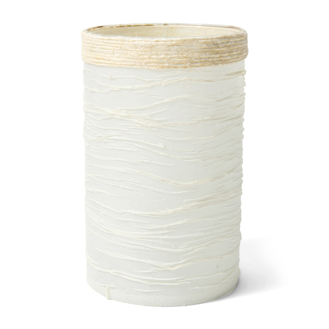 Weißes Windlicht Boheme Votive L von Riviera Maison