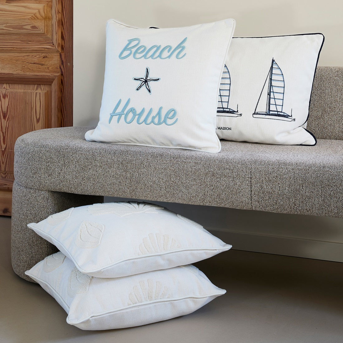 Beach House Pillow 50x50 – Kissen von Riviera Maison
