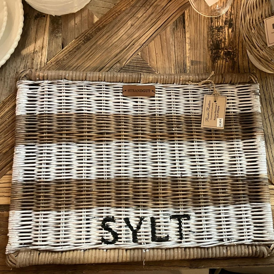 Rattan Placemat SYLT STRIPE