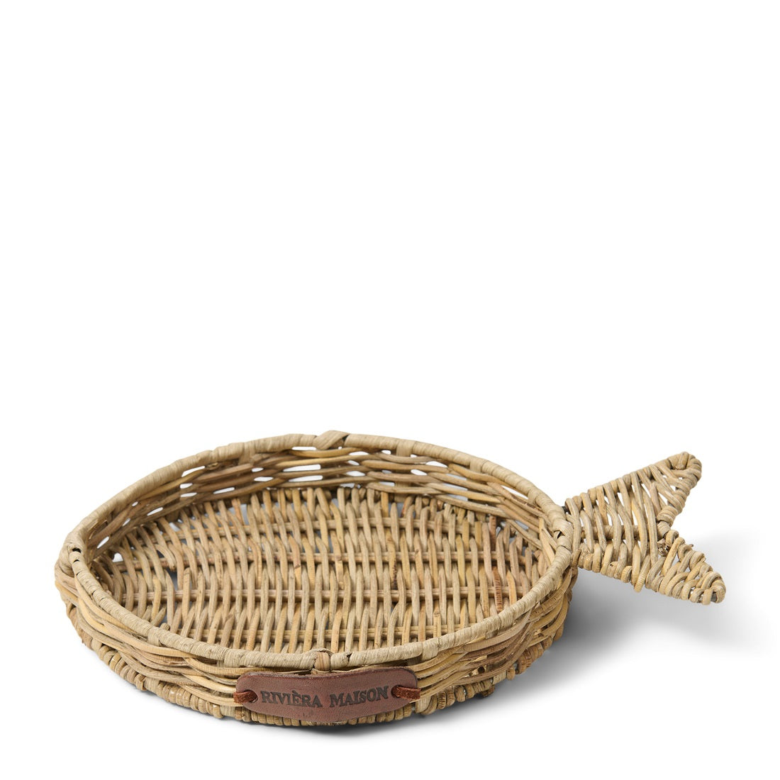 Rattan Tablett in Form eines Fisches Rustic Rattan Fish Mini Tray von RIVIERA MAISON
