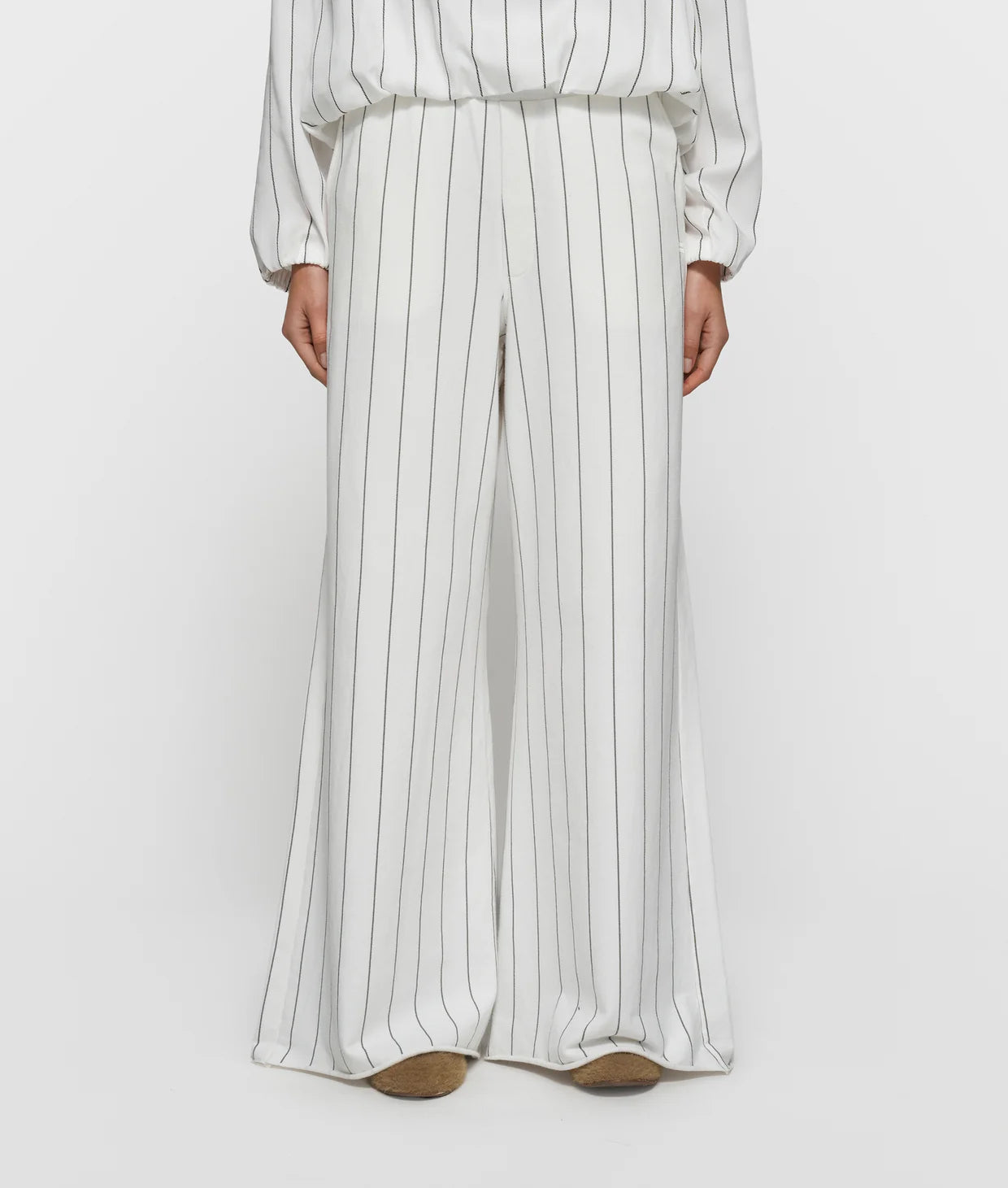 Damen Jogginghose "Wide leg" gestreift von 10 DAYS AMSTERDAM