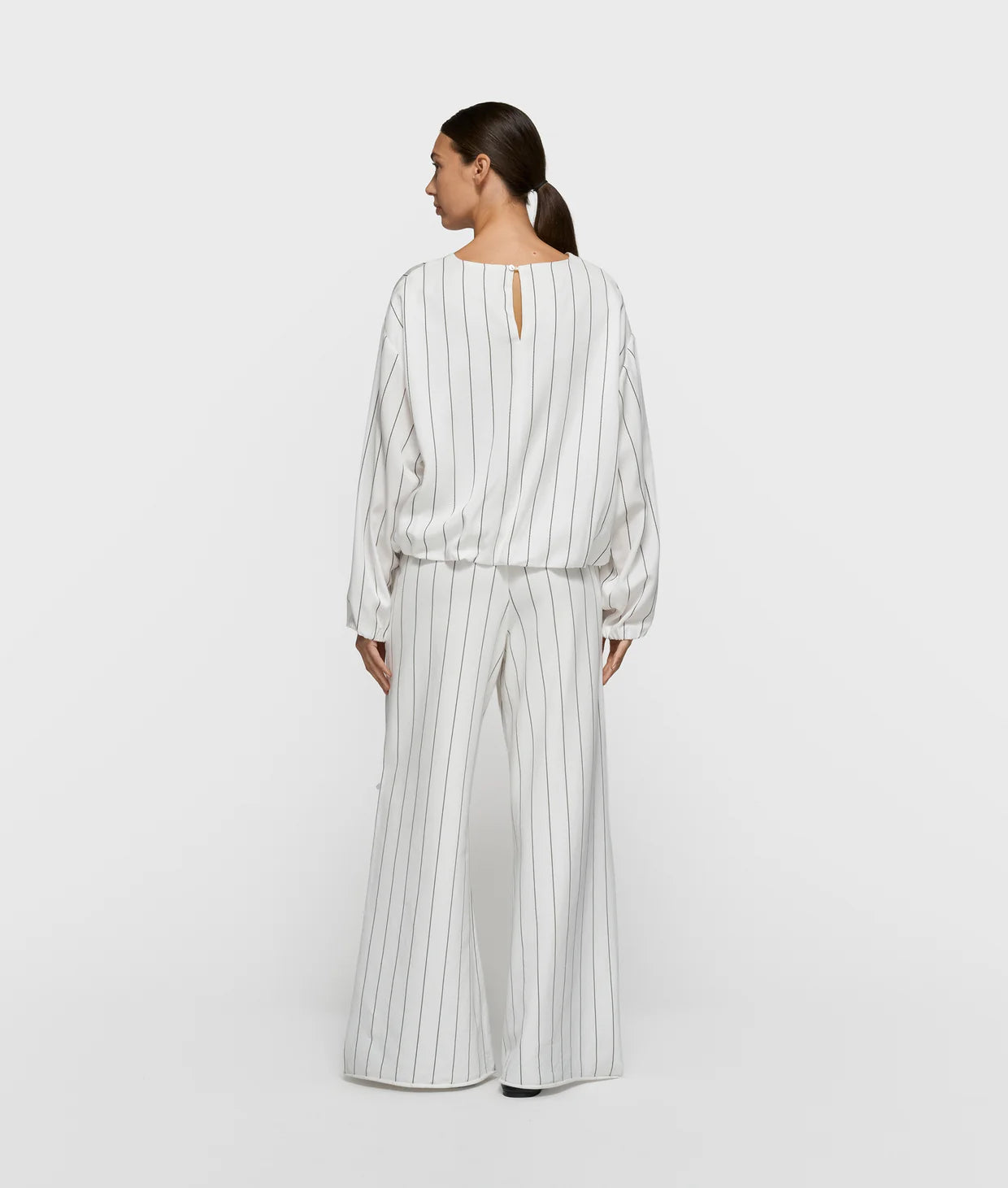 Damen Jogginghose "Wide leg" gestreift von 10 DAYS AMSTERDAM