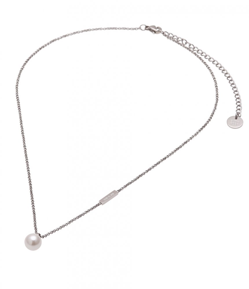 Shellpearl Short Necklace Steel