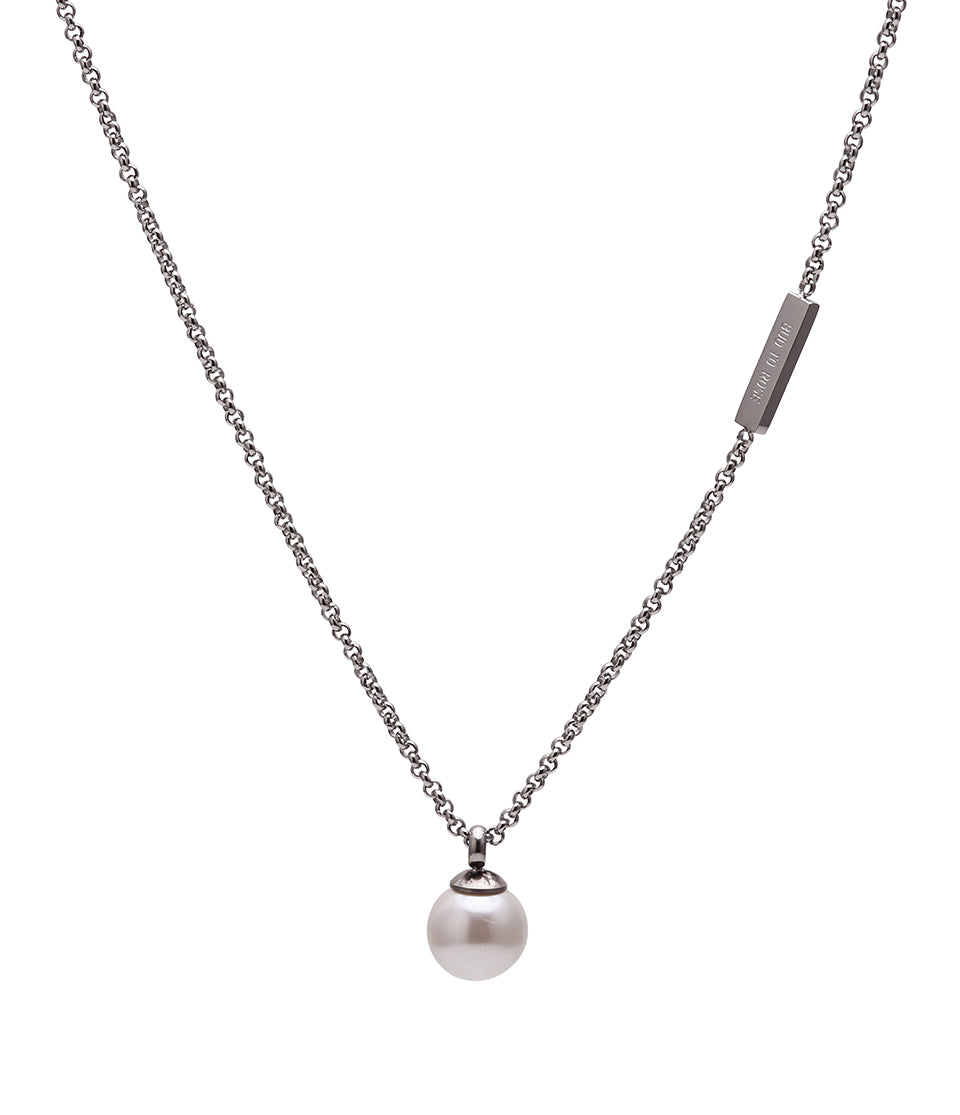 Shellpearl Short Necklace Steel
