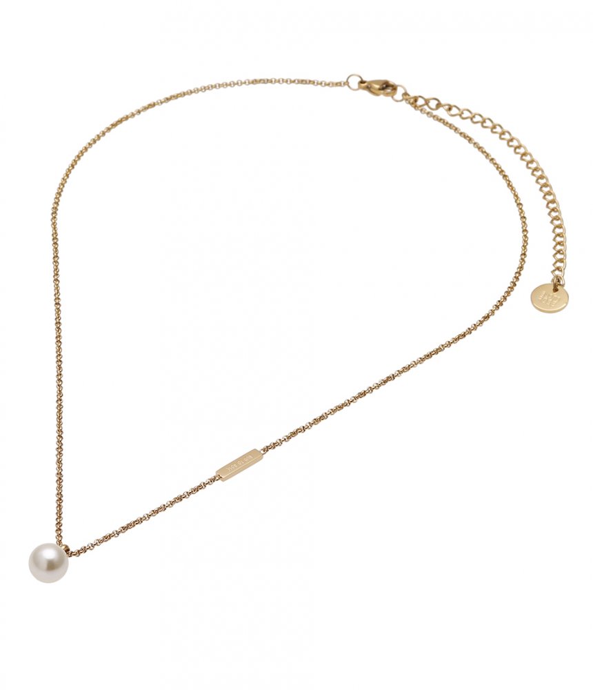 Shellpearl Short Necklace Gold