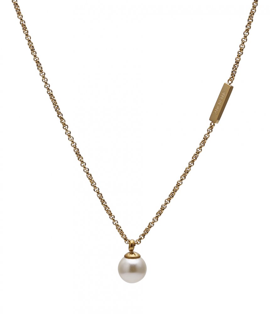 Shellpearl Short Necklace Gold