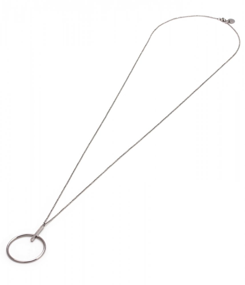 Zone Long Necklace Steel