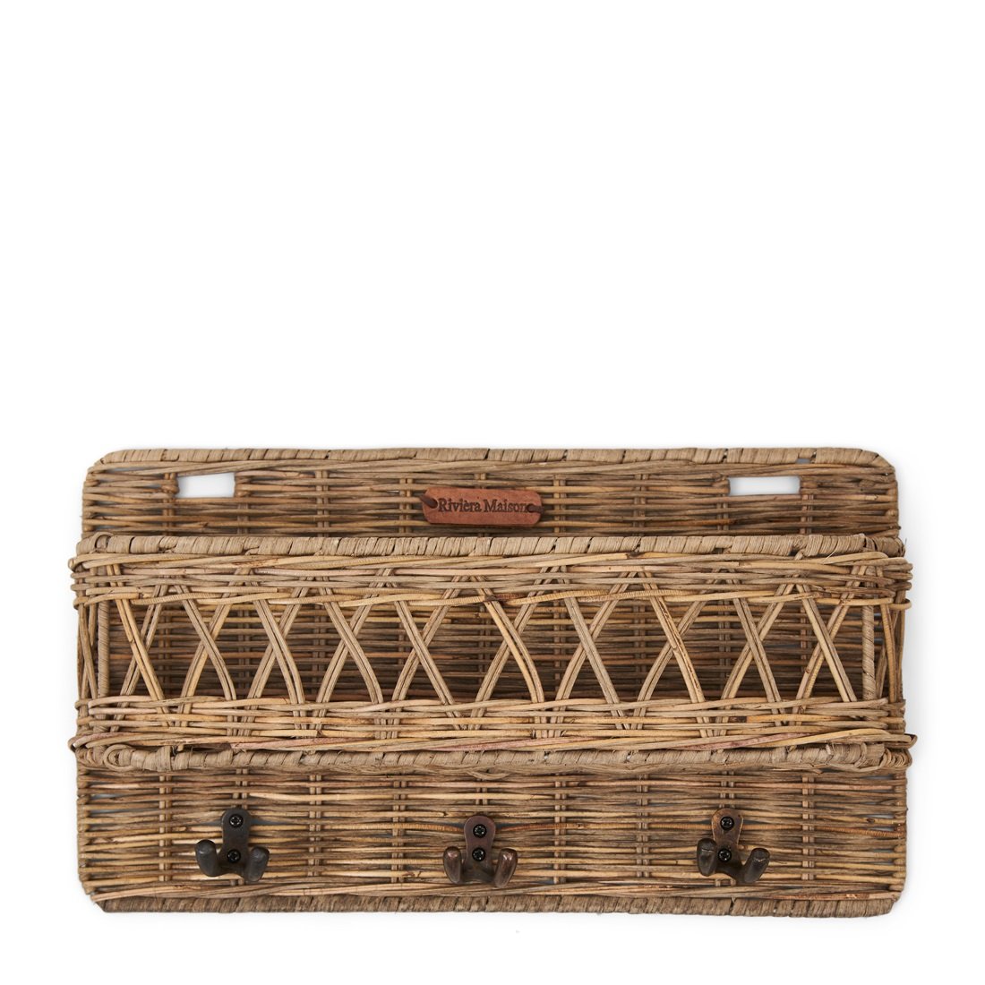 Rustic Rattan Hold My Keys Holder