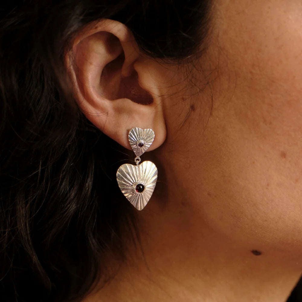 Empower Garnet Earrings SP
