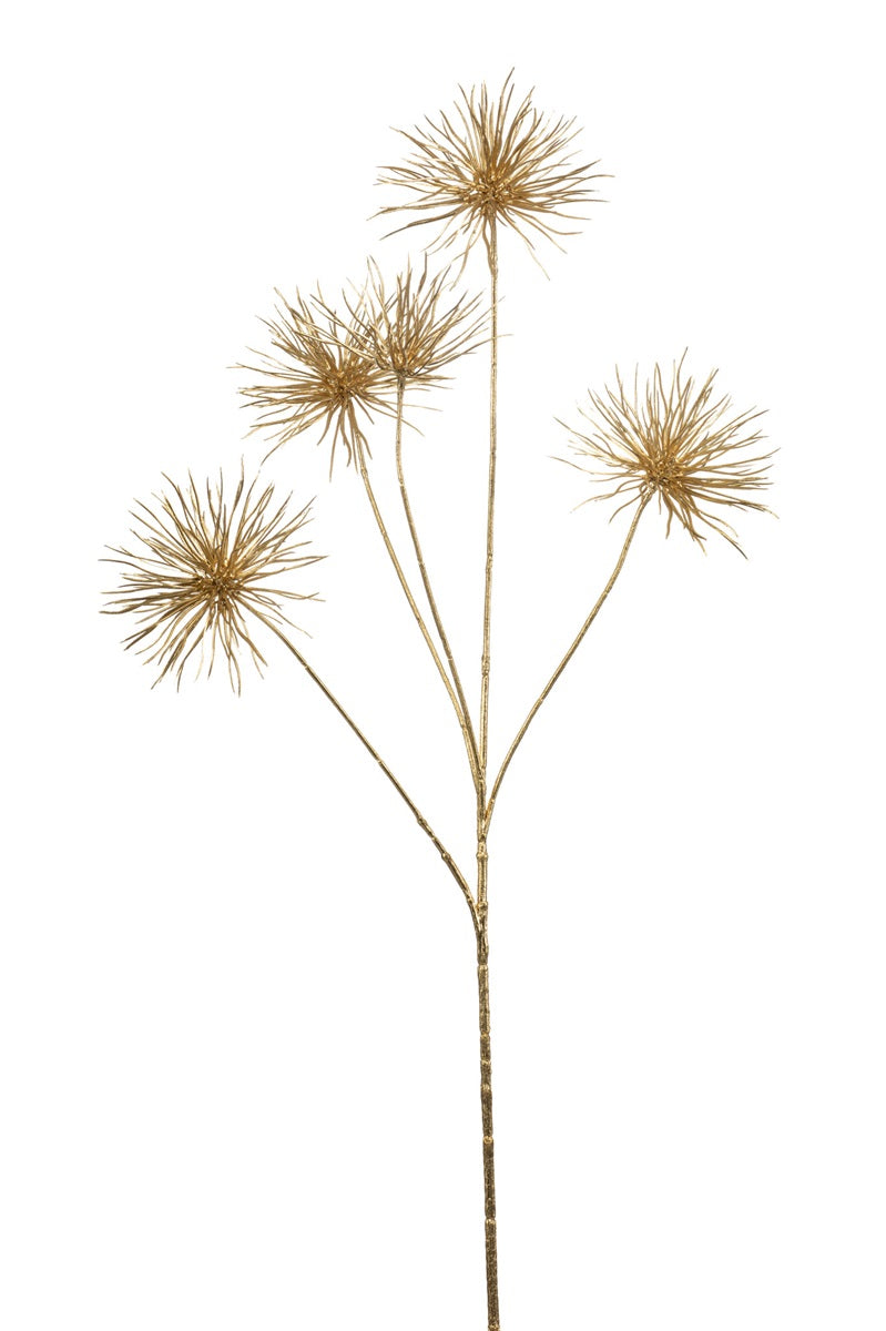 Anemone seed spray gold 97cm