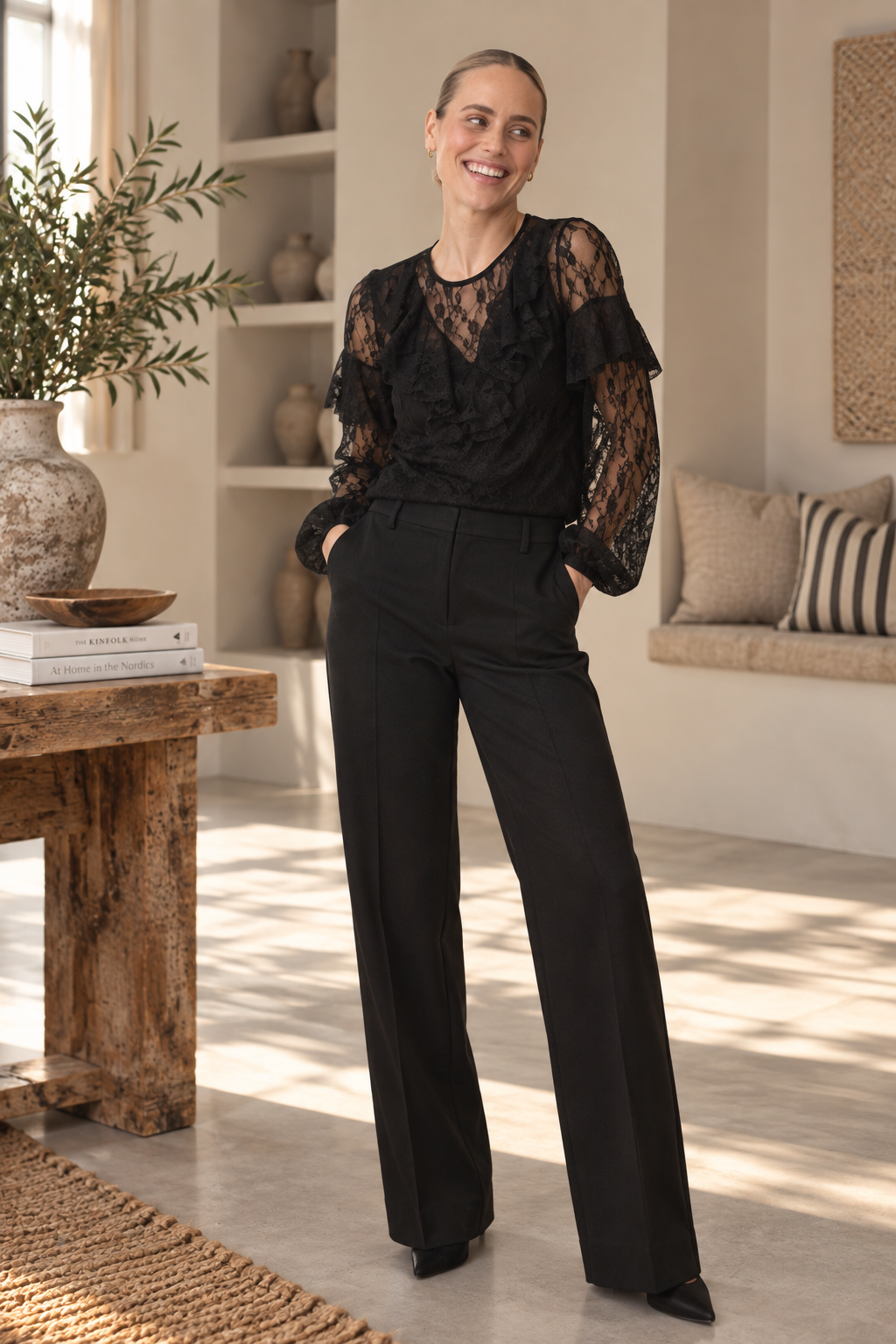 Flared Pants - Black Deep