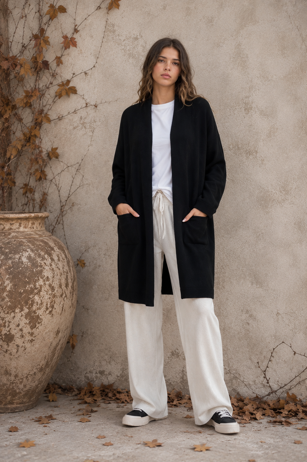 Long Cardigan Black