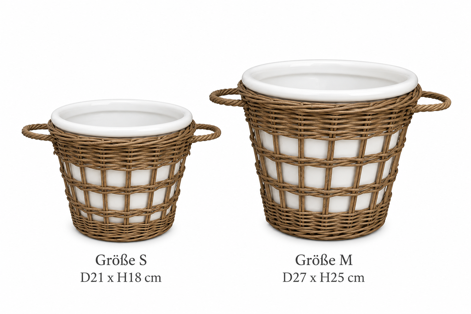 Rattan Pot Open Weave