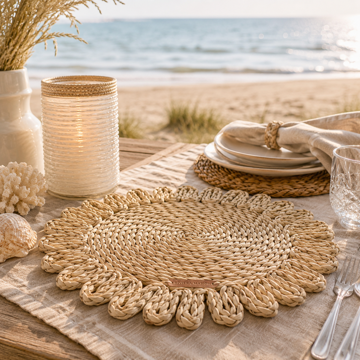 Tischset aus Bast von Riviera Maison Pature Beach Placemat