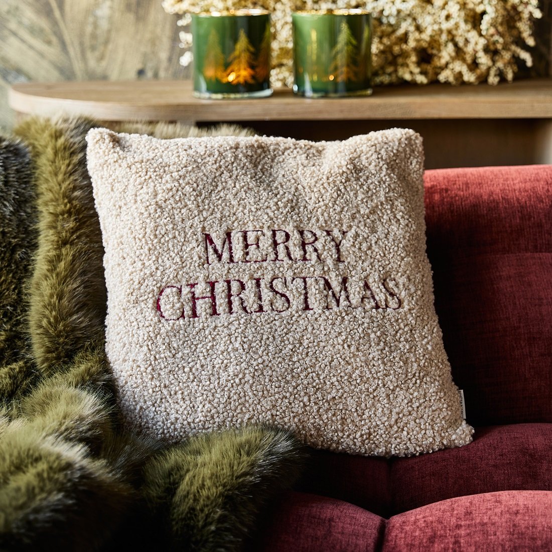 Merry Christmas Pillow Cover RIVIERA MAISON