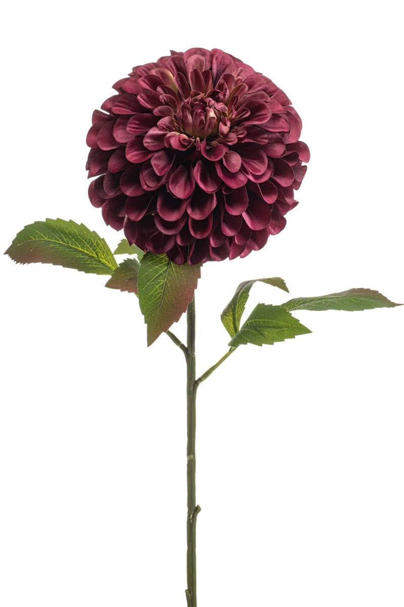 Dahlien-Pomponzweig XL Burgundy 77 cm