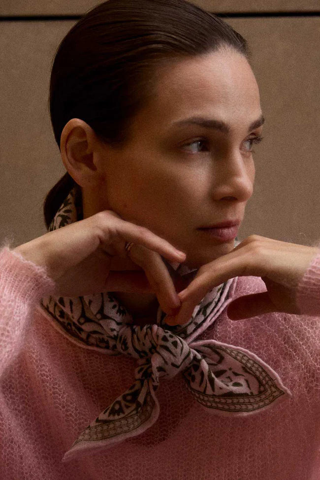 Damen Nickituch in Rose von Purschoen