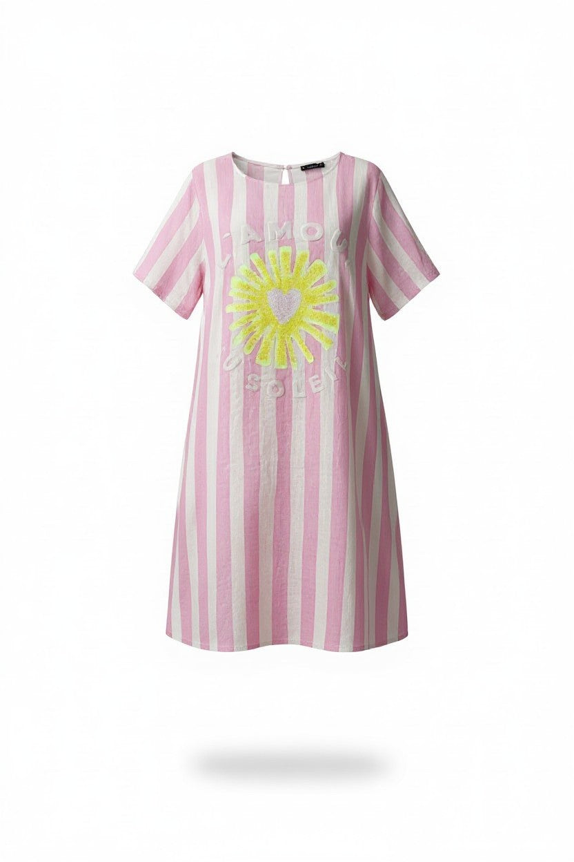 Damen Leinenkleid „Amour au Soleil“ von Grace
