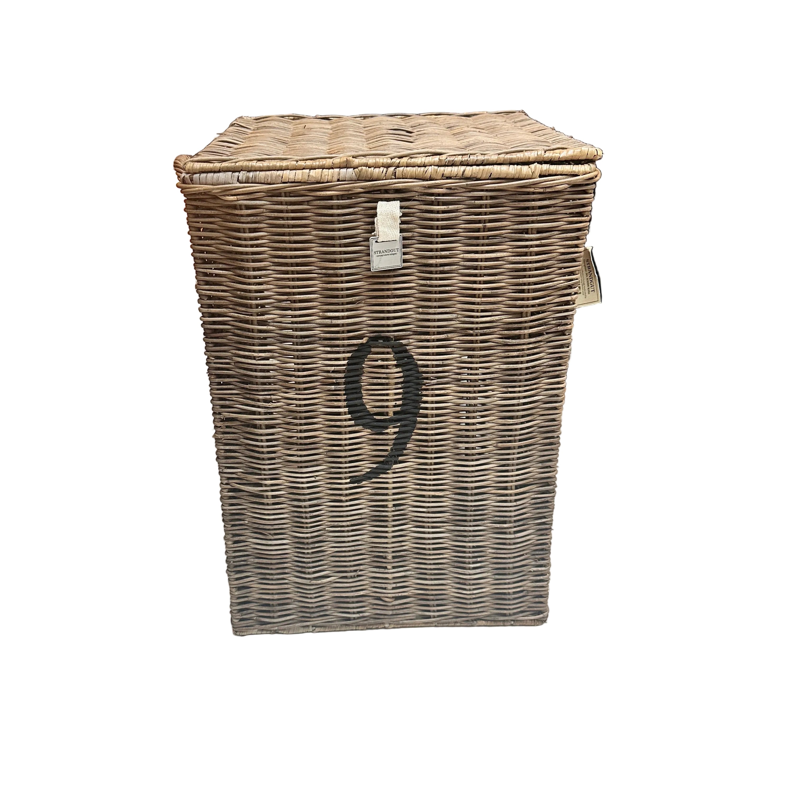 Rattan Box mit Zahlen