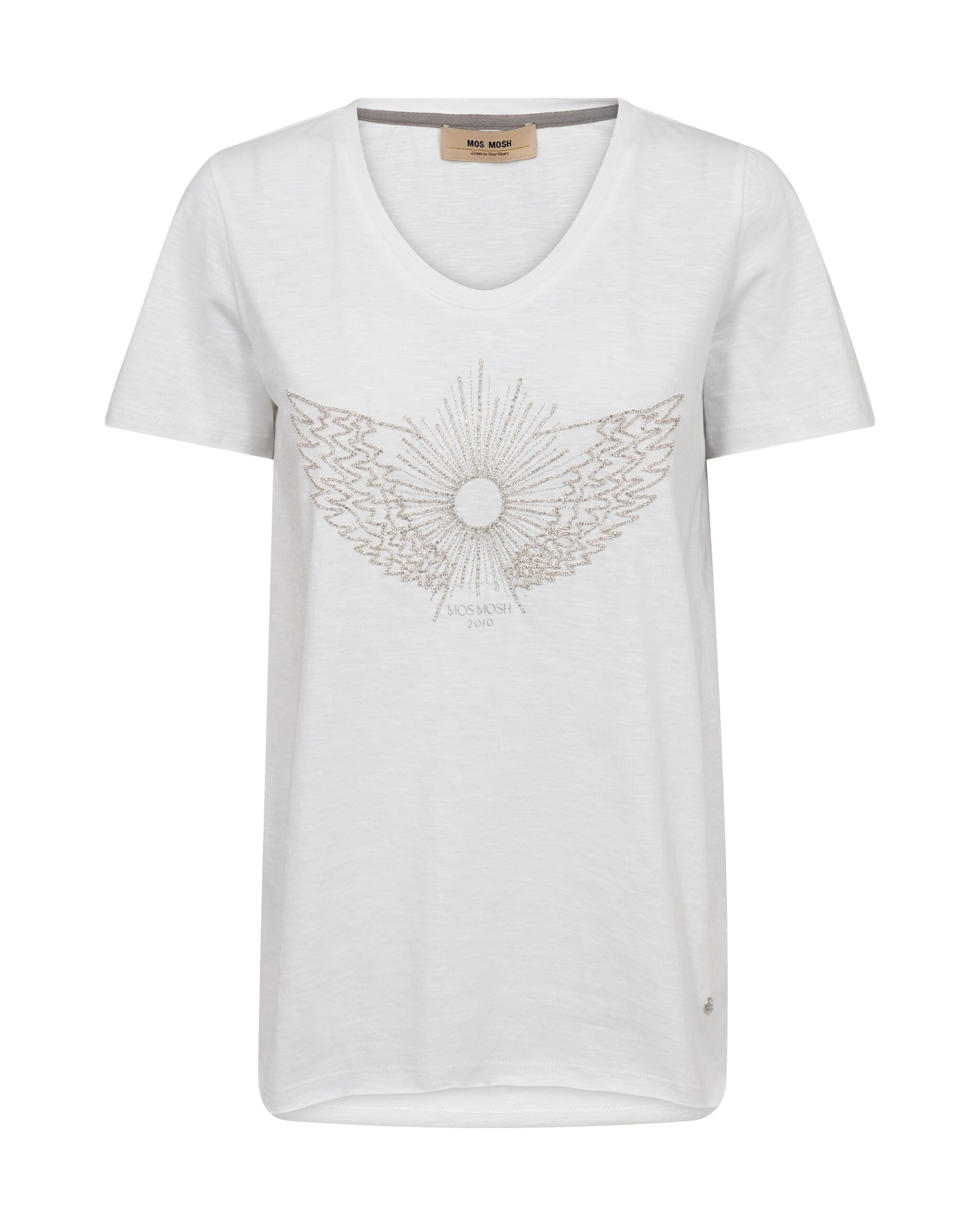 Damen T-Shirt Gethi O-SS Glam weiß von MOS MOSH