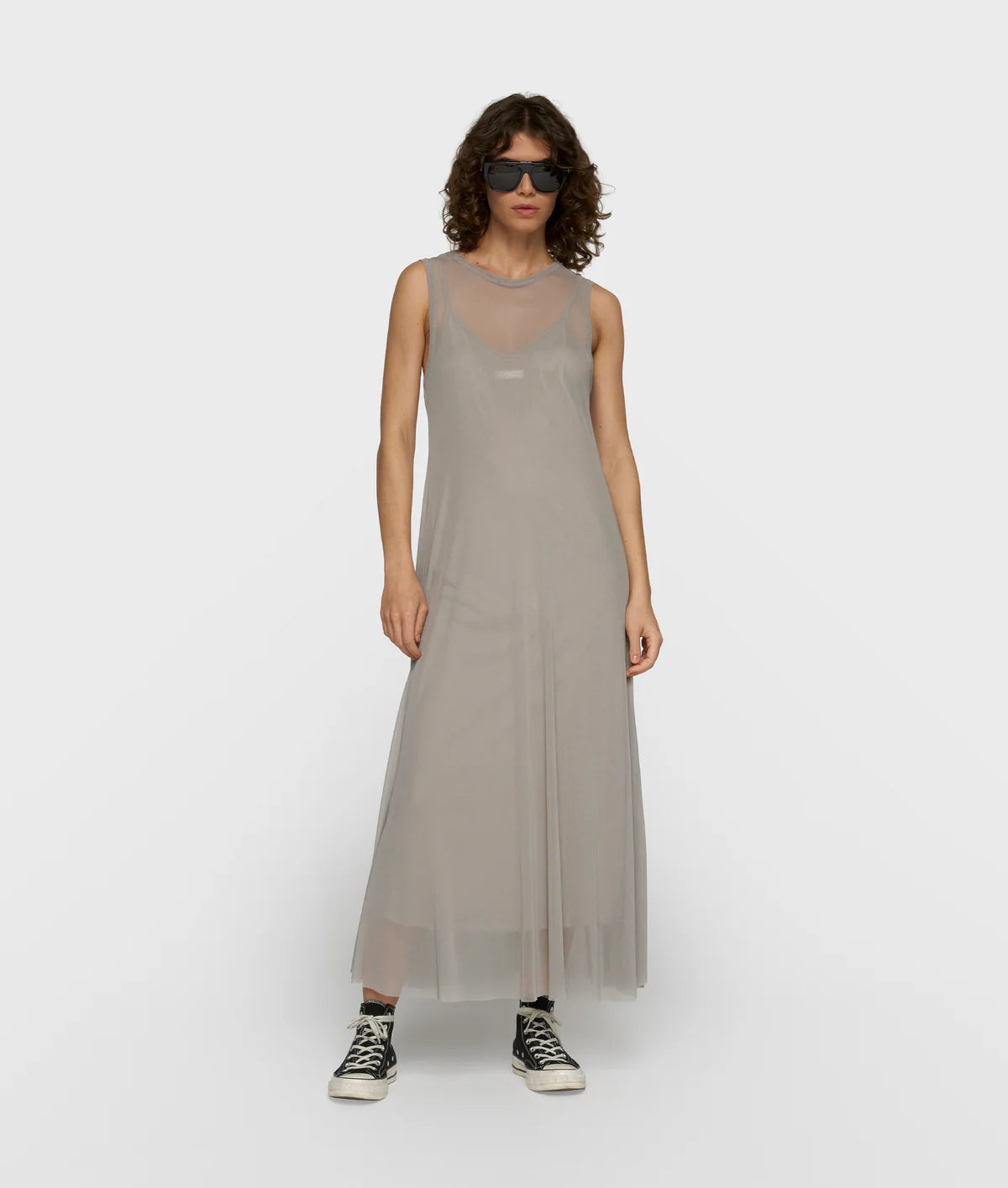 Damen Meshkleid 10 Days in der Farbe fog