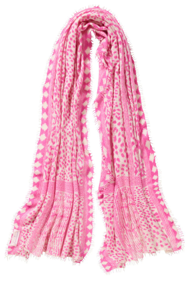 Kaschmir Schal Damen Savanne Puder Pink von Purschoen