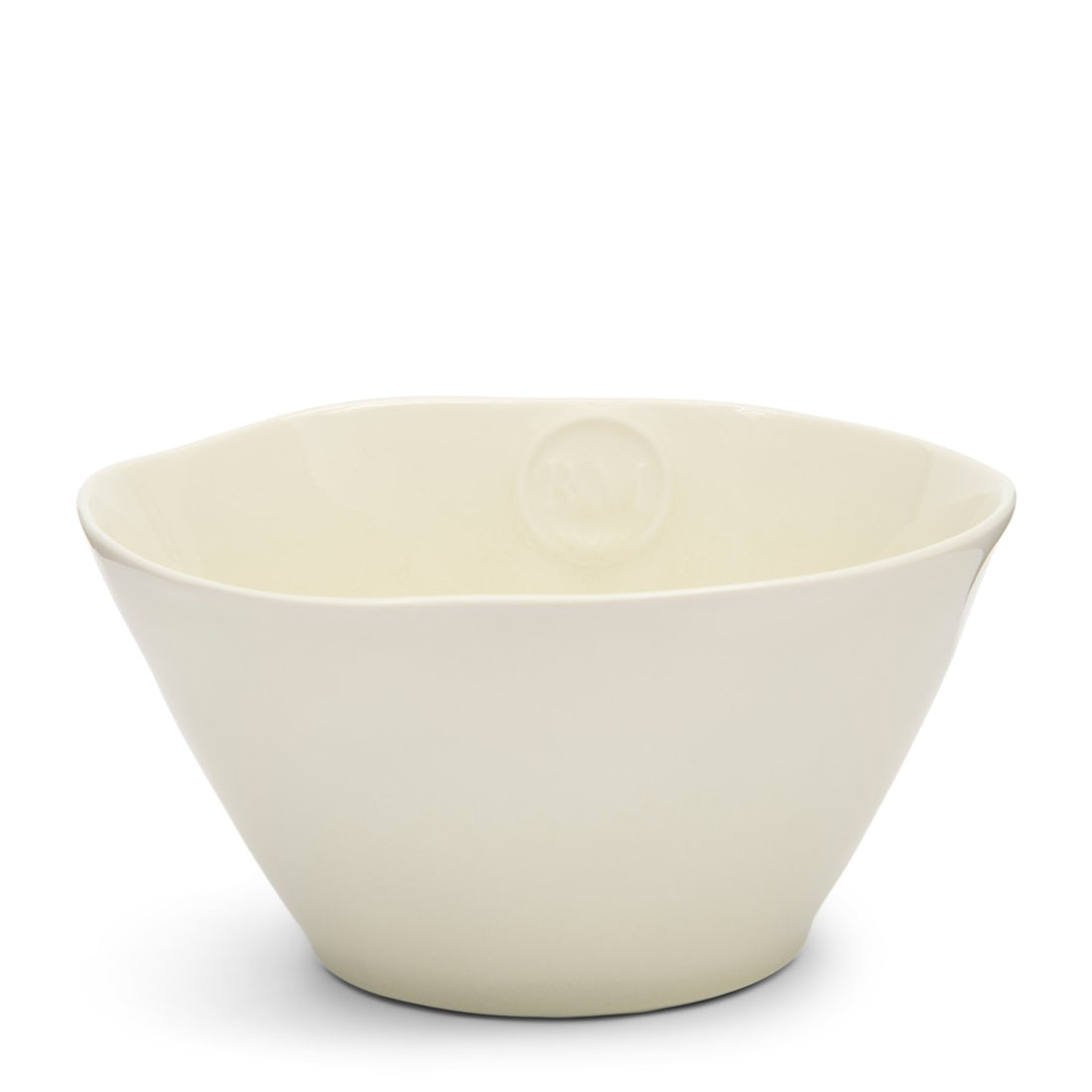 Portofino Bowl white L RIVIERA MAISON