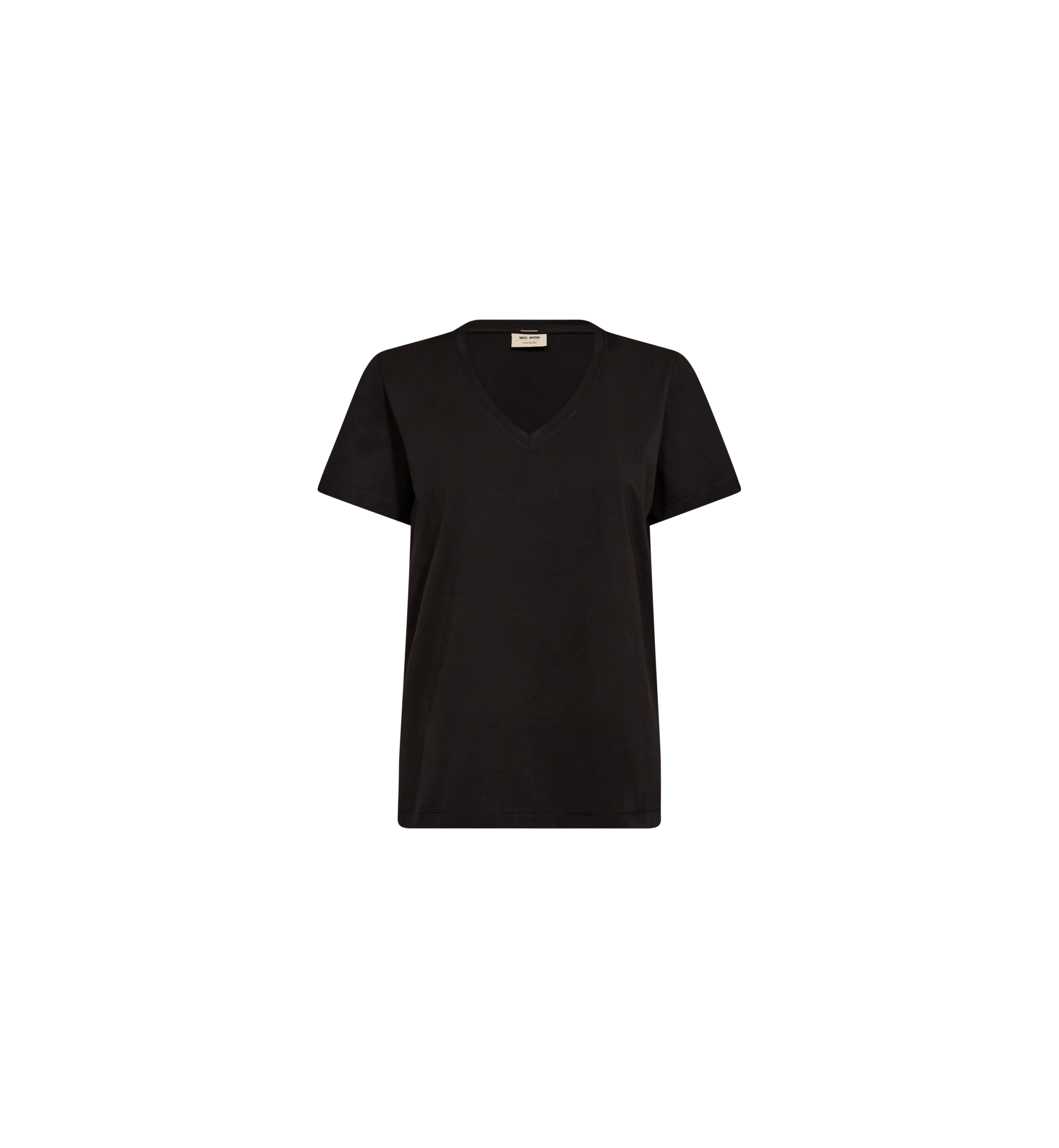 Schwarzes Damen T-Shirt Dala V-SS Basic von MOS MOSH